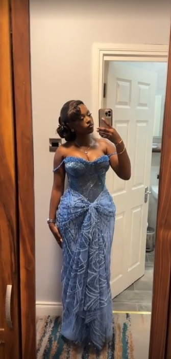 Niulatu Off-the-shoulder Sheath Blue Long Prom Dresses Tulle Blue Long Evening Dresses HZ1026